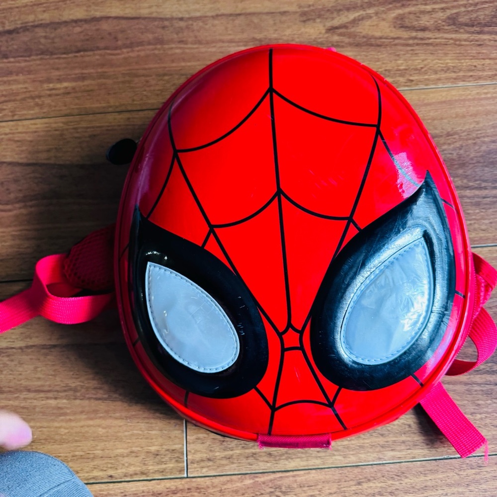 Spider Hero Red Kids Costume Helmet